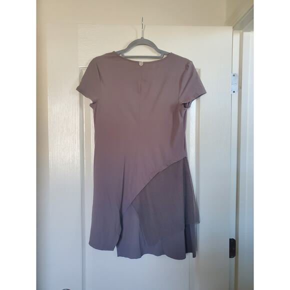 MC Planet by Innate Gray Short Sleeve Asymmetric Tunic Lagenlook Top, Size 6 - Picture 7 of 11